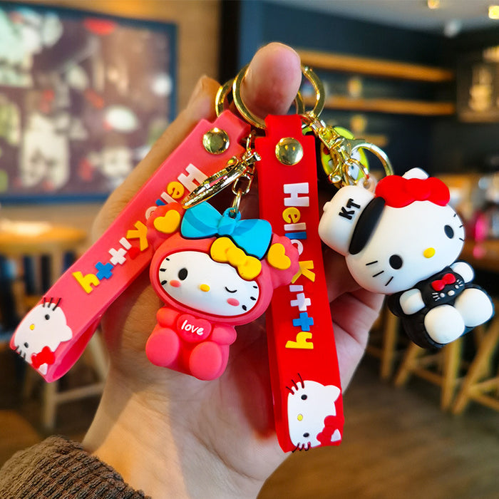 Wholesale Cartoon Silicone Doll Keychain JDC-KC-Tingm279