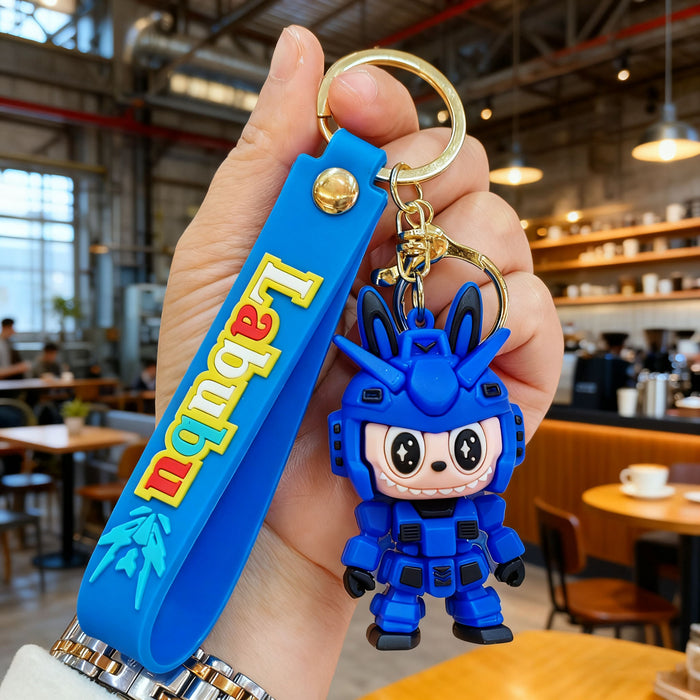Wholesale Cute buck-toothed cartoon mecha keychains