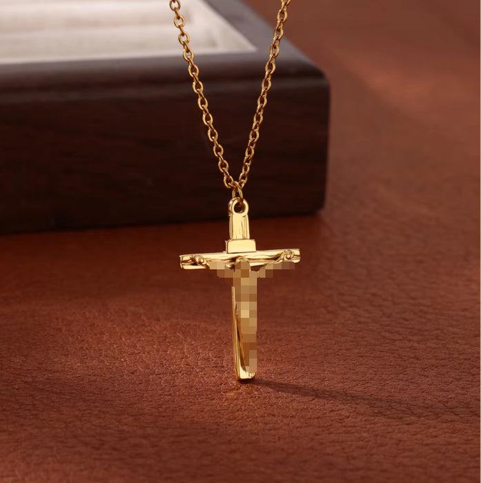 Wholesale stainless steel cross necklace titanium steel pendant jewelry