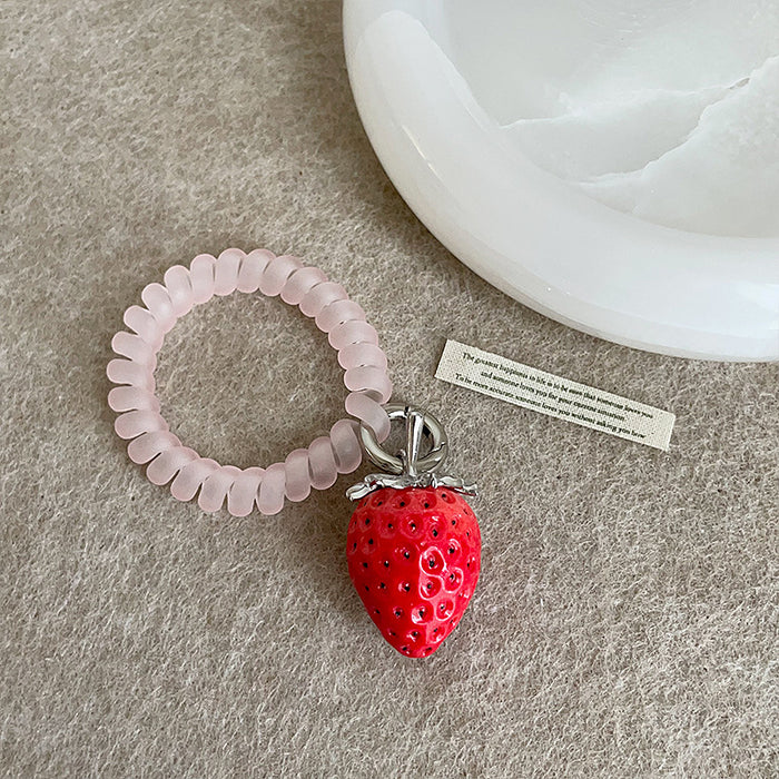 Wholesale Cute Red Realistic Strawberry long Necklace/Earrings