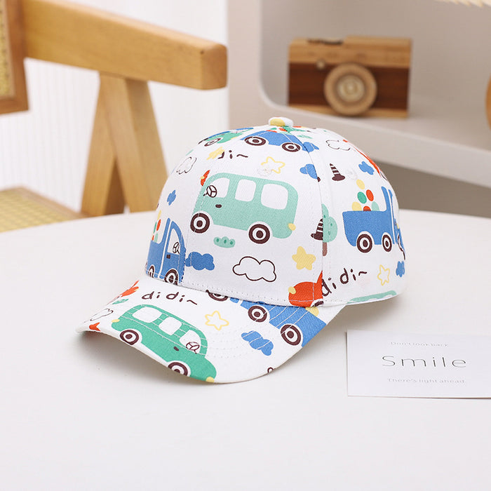 Wholesale Children's Hat Fashion Graffiti Printed Baby Baseball Hat Sunshade Duck Tongue Hat