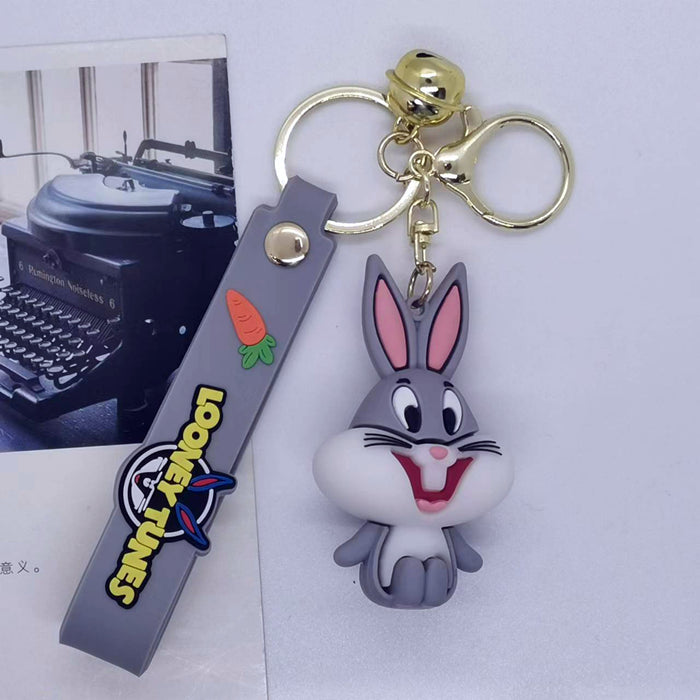 Wholesale Cartoon doll rabbit brother Duck Key Chain pendant bag car key chain accessories gift