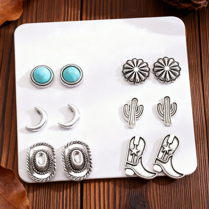 Wholesale retro national style earrings