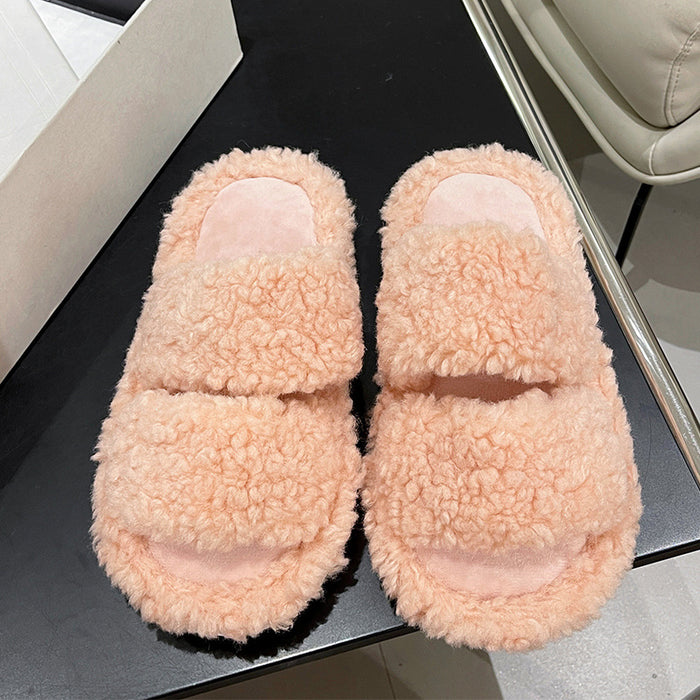 Wholesale Cute Cartoon Plush Warm Home Indoor Cotton Slippers JDC-SP-Lians009