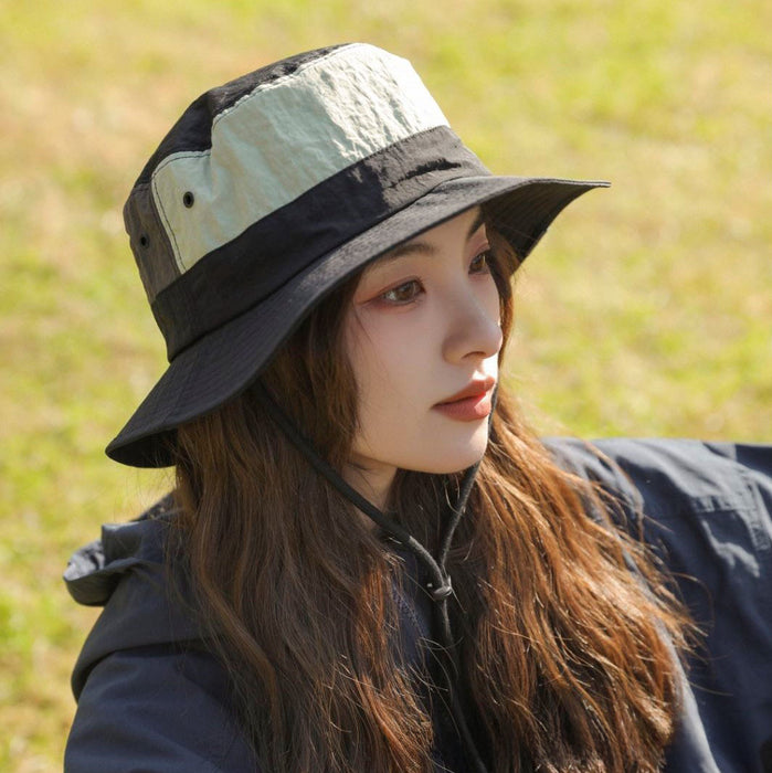 Wholesale Colorful border fisherman hat versatile casual camping, hiking, cycling, sun protection, sun shading hat