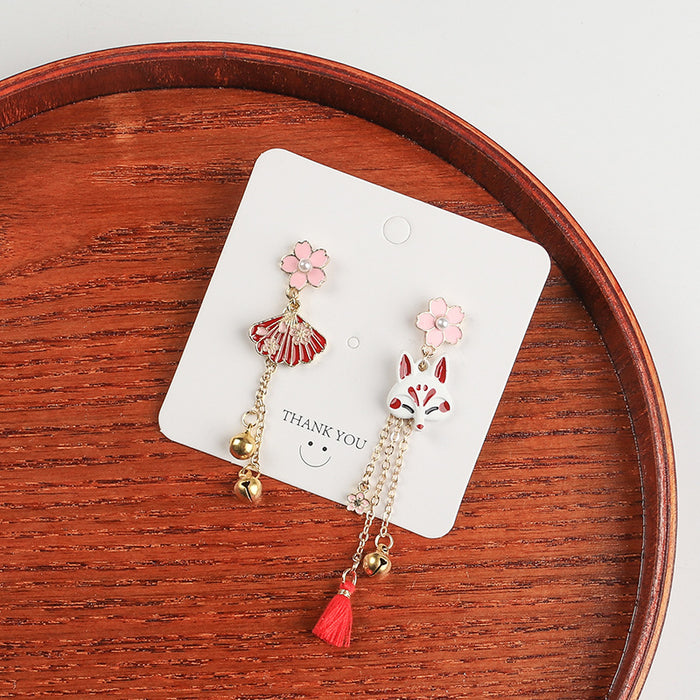 Wholesale  Needle Floral Cartoon  Earrings Long Tassel Women's Jewelry