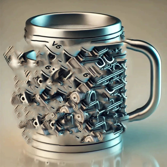 Wholesale Engine V8 cup engine creative mug resin process design cup three-dimensional cup