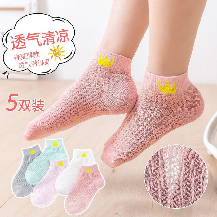 Wholesale 5pcs children' s socks baby sports socks large children' s stockings