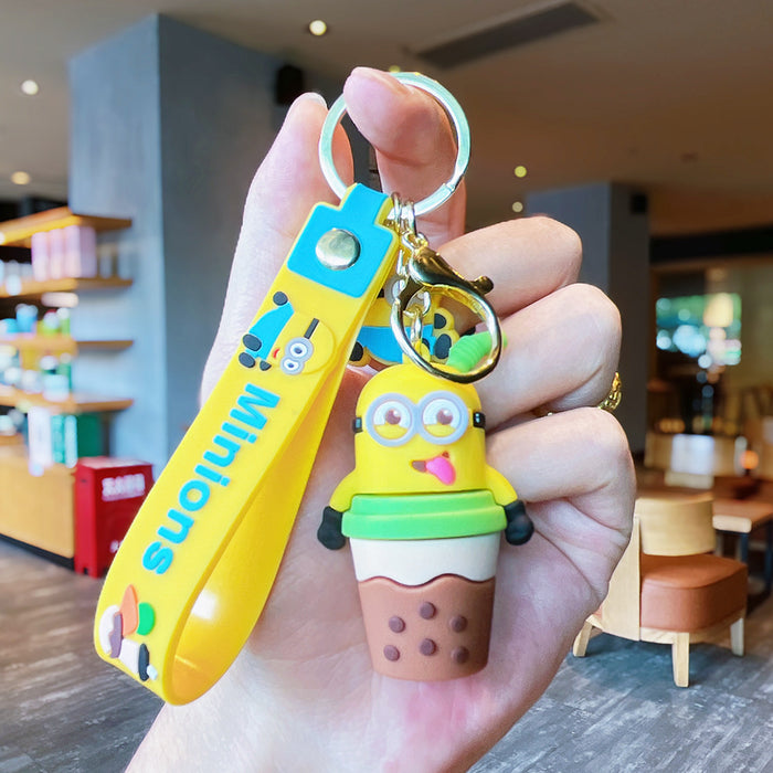 Wholesale Cartoon Creative Keychain Exquisite 3D Doll Backpack Pendant Accessories