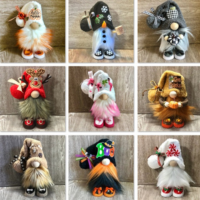 Wholesale Faceless Doll Standing Boo Doll Autumn Pumpkin Christmas Doll