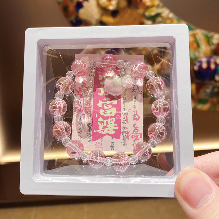 Wholesale Colorful Shell Flower Glass Beaded Bracelet - Kids Fashion Jewelry Accessory MOQ≥3