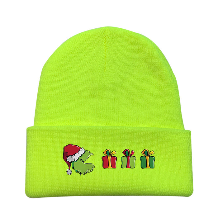 Wholesale Christmas Cartoon Wool Knitted Hat JDC-FH-LaiY005