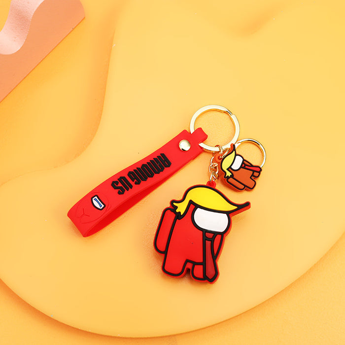 Wholesale Cartoon Silicone Doll Keychain JDC-KC-MZL001