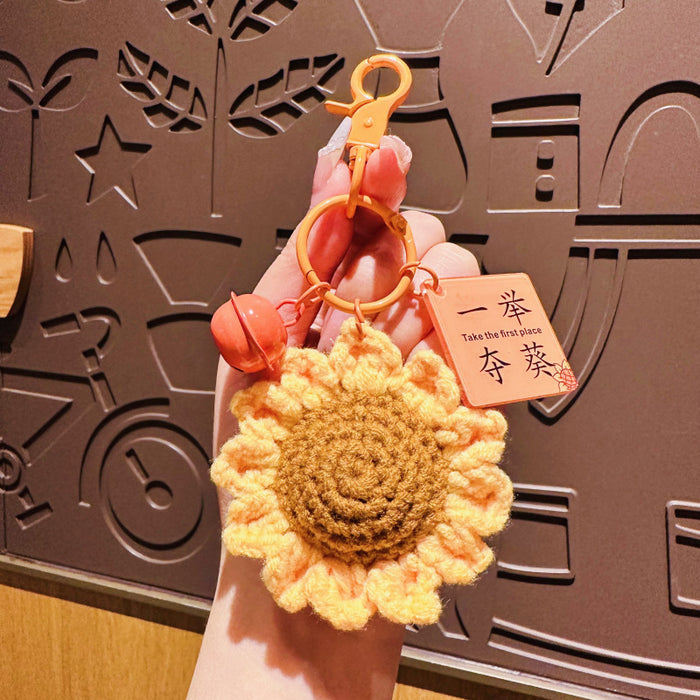 Wholesale Knitted yarn keychain bag pendant keychain