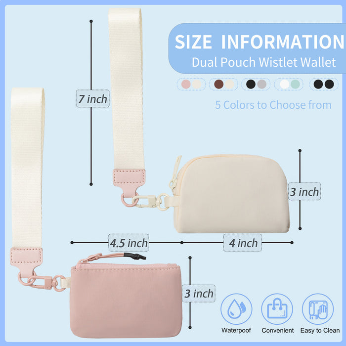 Wholesale Wrist Bag Portable Lulu Card Bag Storage Bag Bank Card Mini Coin Purse