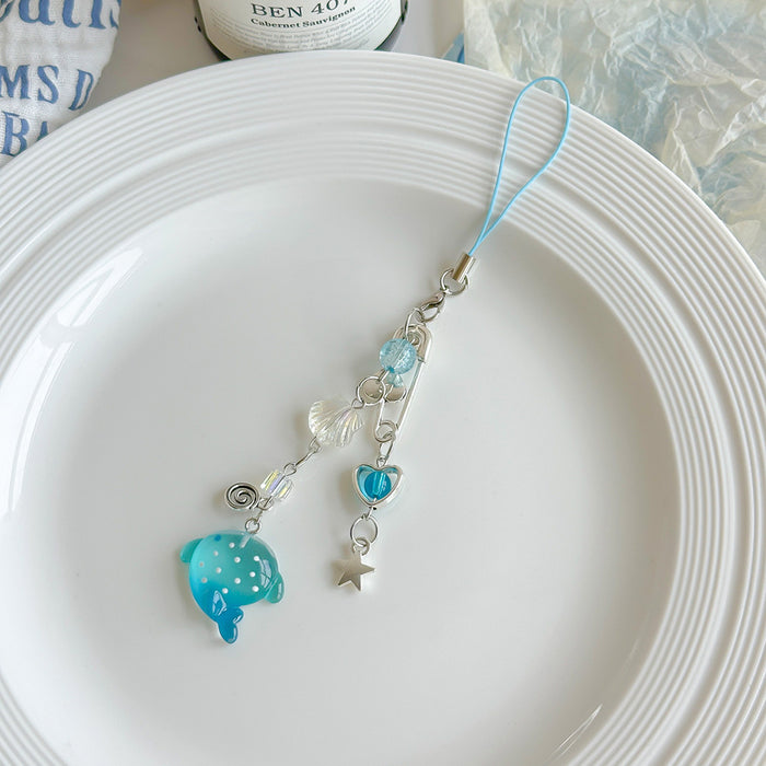 Wholesale Mobile Phone Chain Hand-Beaded Shark Pendant