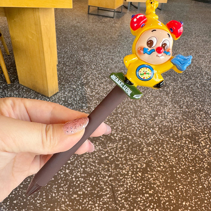 Wholesale Little doll click pen cute neutral pen ballpoint pen student