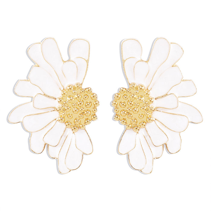 Wholesale Alloy Flower Earrings JDC-ES-QianDi022