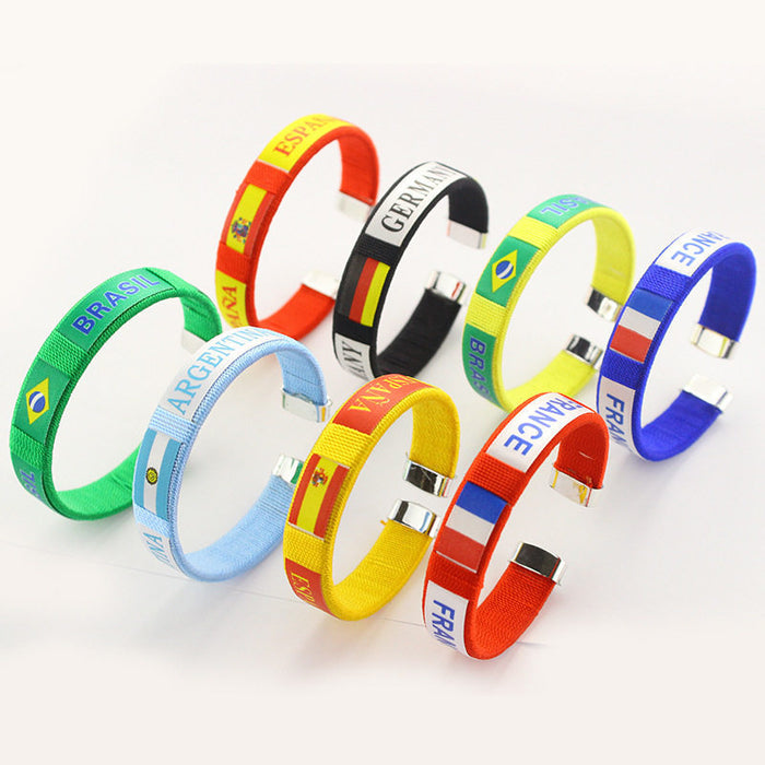 Wholesale World Cup Themed Bracelet Fan Souvenir Cheering Gift
