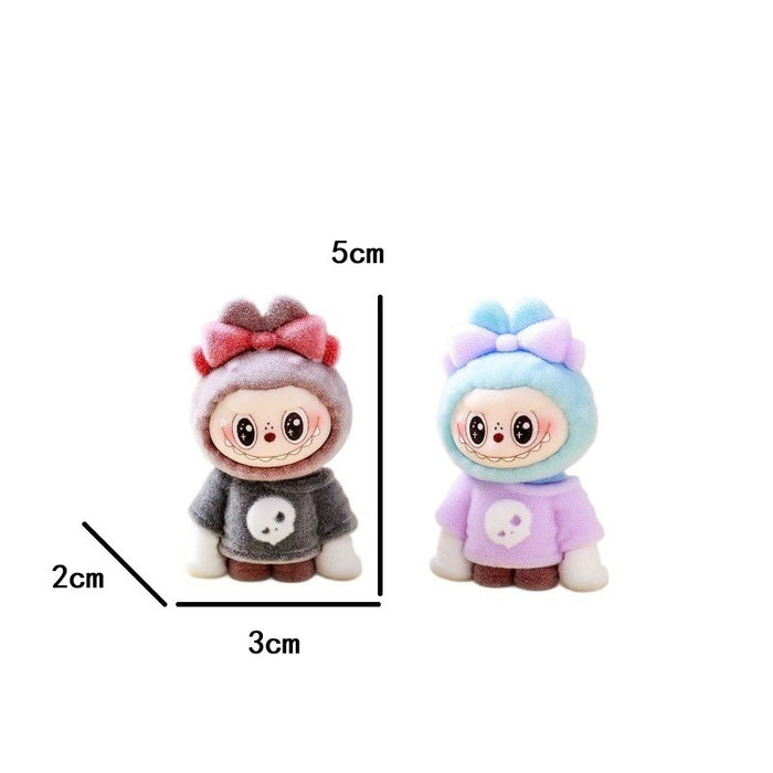 Wholesale 10pcs Flocked costume doll decorations keychains