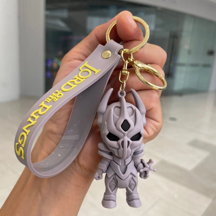 Wholesale 3pcs Silicone Cartoon Keychain Bag Charm