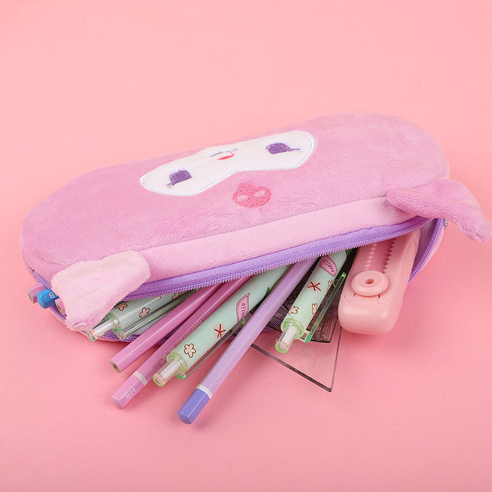 Wholesale Cute Plush Embroidered Pencil Cases