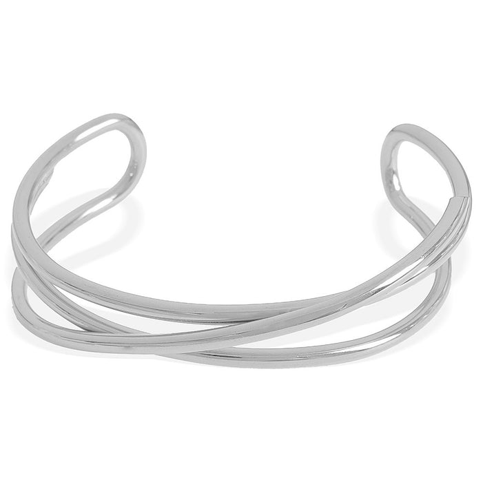 Wholesale Fashionable and versatile multi-layer bracelet with simple opening titanium steel cross bracelet accessories