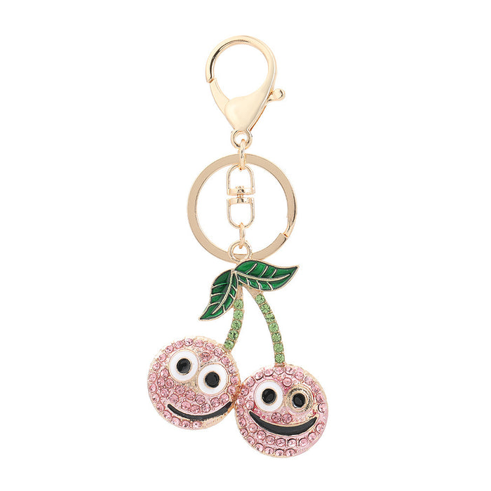 Wholesale Fruit Shaped Metal Keychain Decorative Bag Charm MOQ≥2
