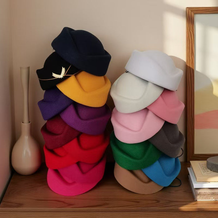 Wholesale Fashionable versatile beret woolen hat