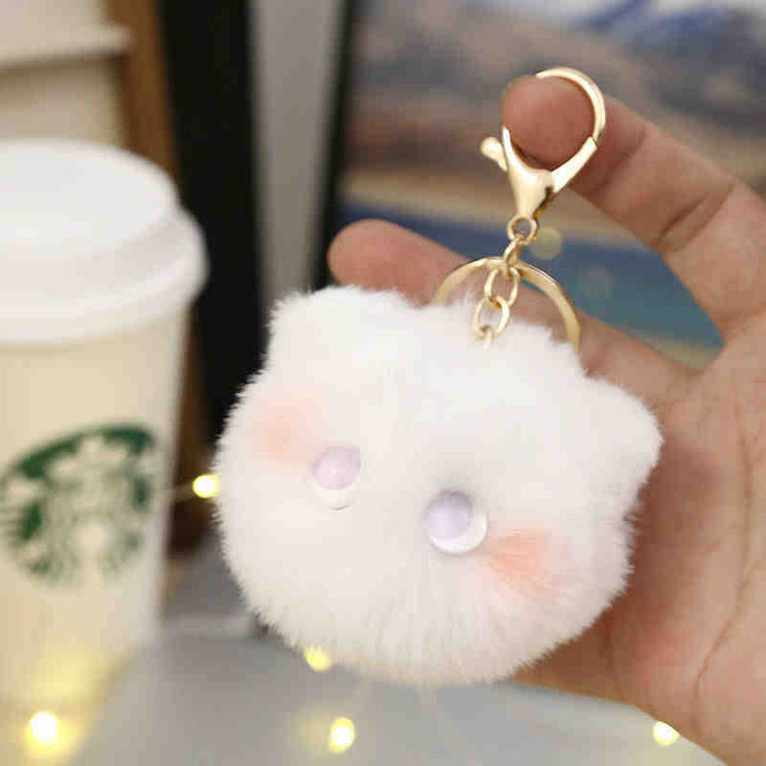 Wholesale Cute Plush Cat Ball Elf Cat Pendant Cute Style Girl Keychain Bag Hanging New Key Chain