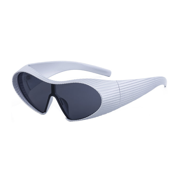 Wholesale sports sunglasses men's one-piece shaped sunglasses men's  wholesale shades