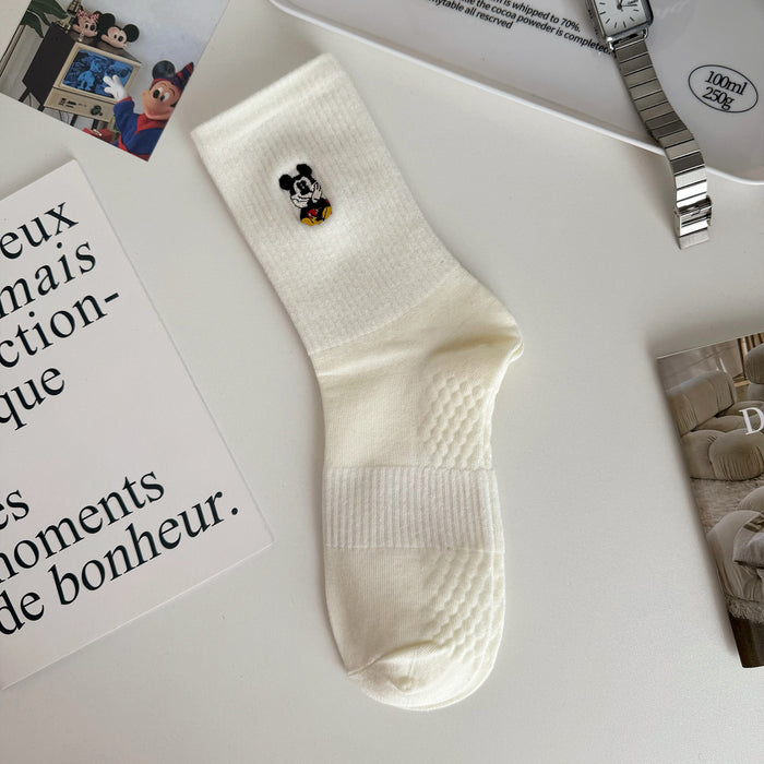 Wholesale Letter women's socks new embroidered socks cute stripes