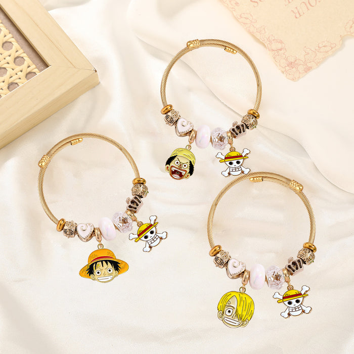 Wholesale Beaded Bracelet with Pendant Fashion Jewelry Accessory Boutique Resale Gift MOQ≥2