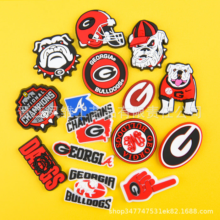 Wholesale 50pcs Rugby Series Shoes Charms detachable