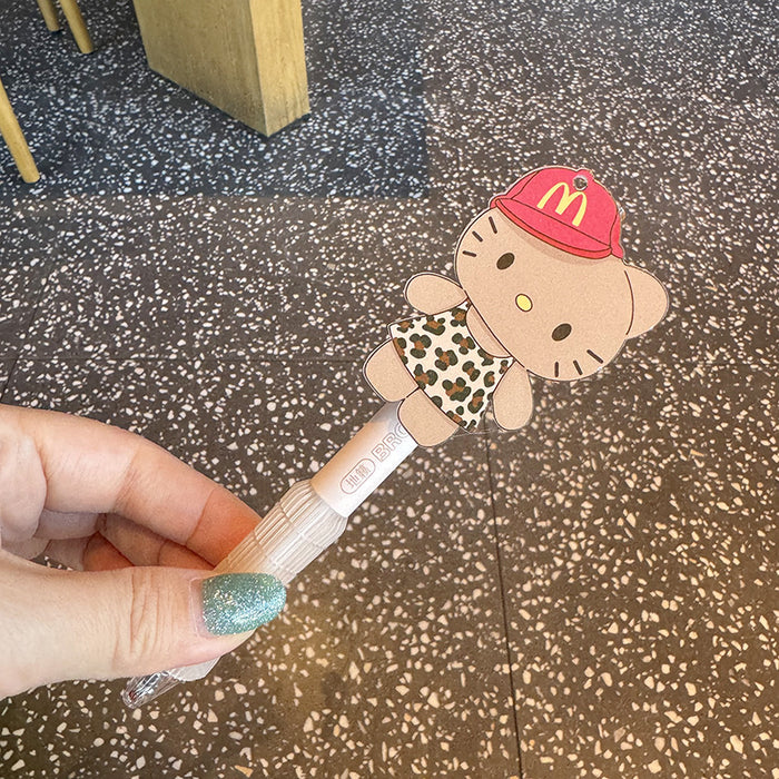 Wholesale Cute cartoon kitten ballpoint pen click gel pen cute writing pen