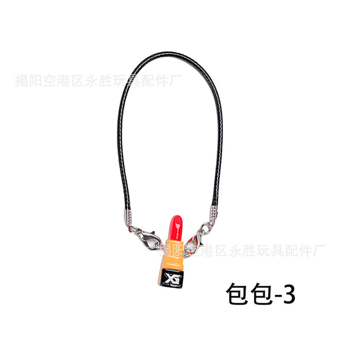 Wholesale Doll  Clothes Knitted Sweater with Jeans Replacement Keychain Bag Doll