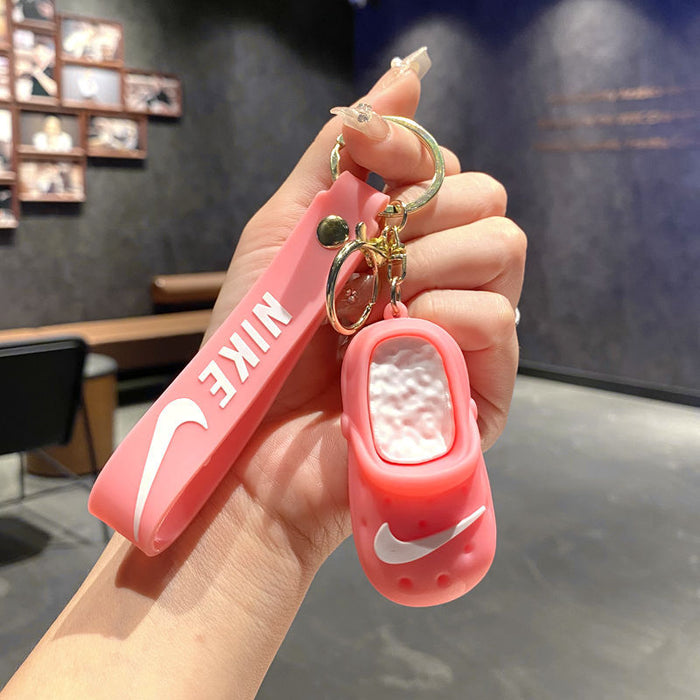 Wholesale Chic Slipper Keychain Metal Keyring Bag Charm MOQ≥2