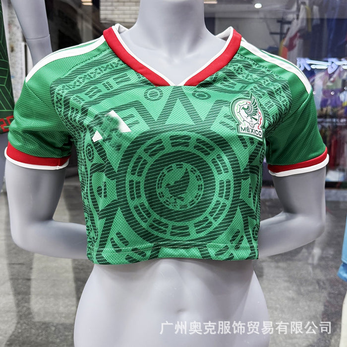 Wholesale World Cup Short Sleeve Women' s Jersey Top Football Shirt