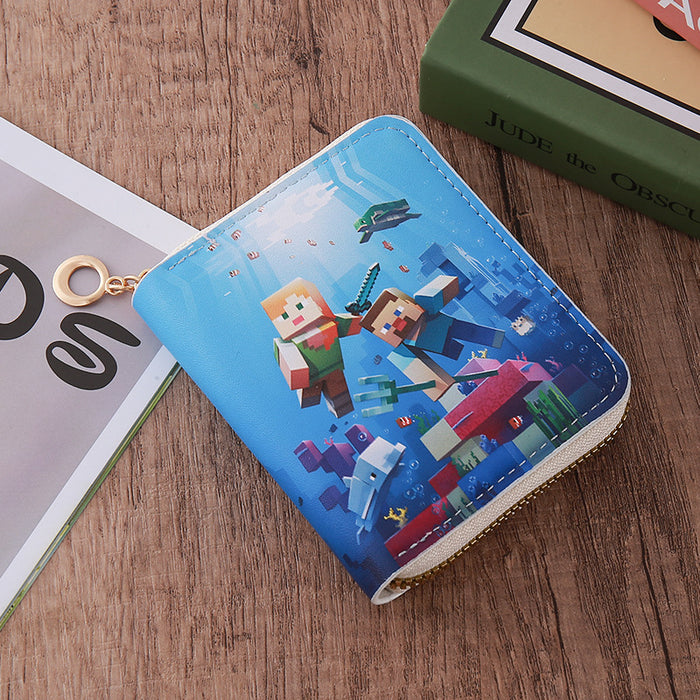 Wholesale Zipper Short PU Leather Cartoon Wallet