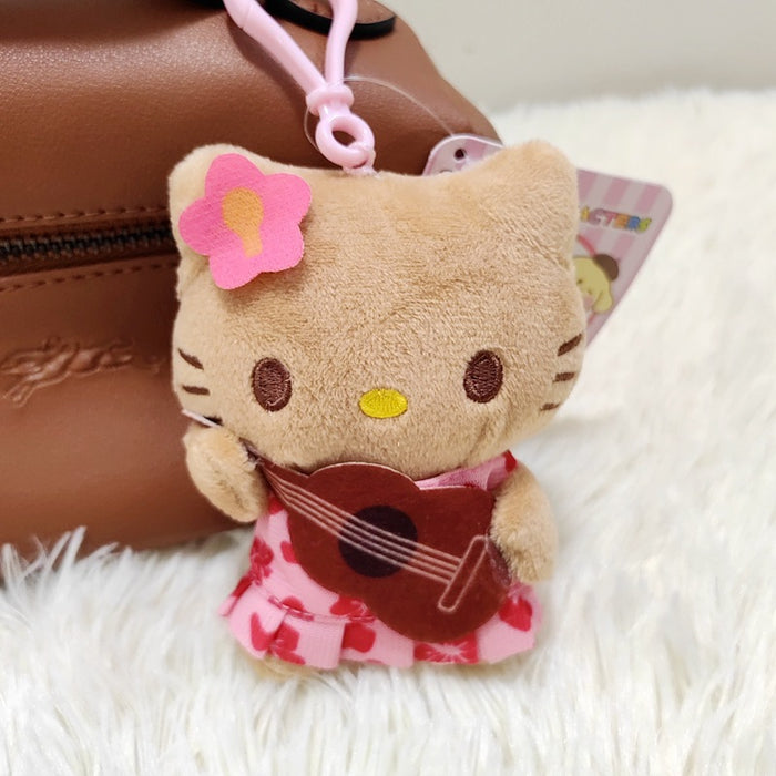 Wholesale Hawaii Beach Swimming Circle Surfing Pineapple Paradise Cat Plush Doll Pendant