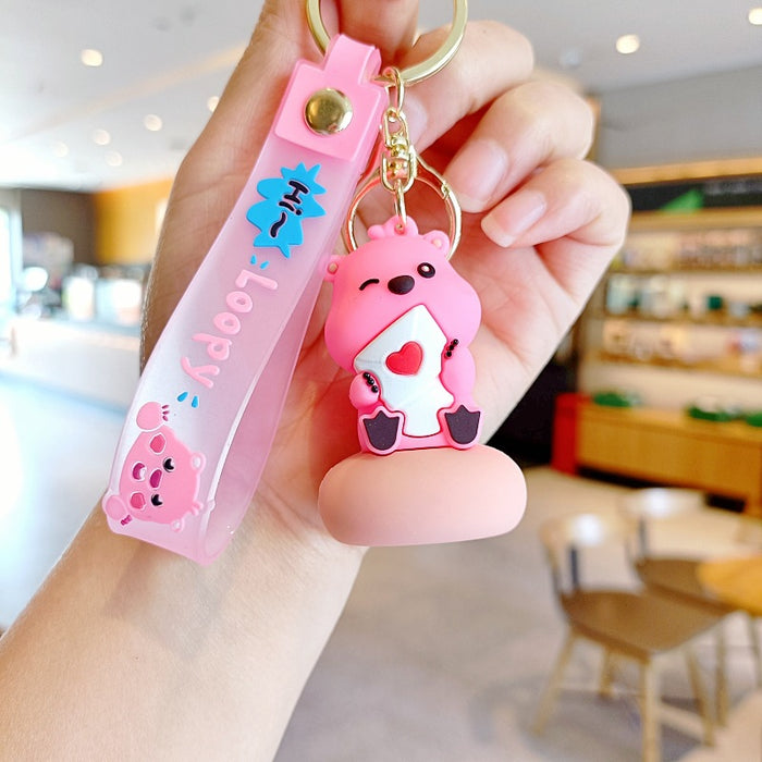 Wholesale Silicone Cartoon Doll Keychain JDC-KC-MingT198