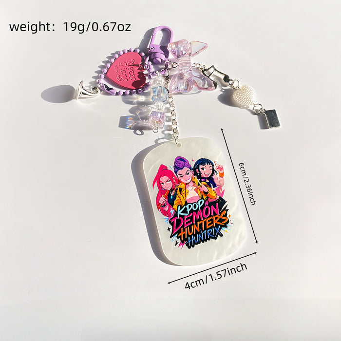 Wholesale KPOP Witcher Girls Keychain Pendant Jewelry Charm