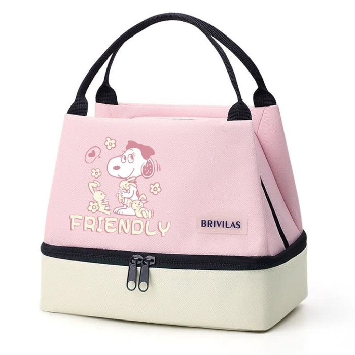 Wholesale Cartoon Cute Print Double-Layer Insulated Bag  Handbags