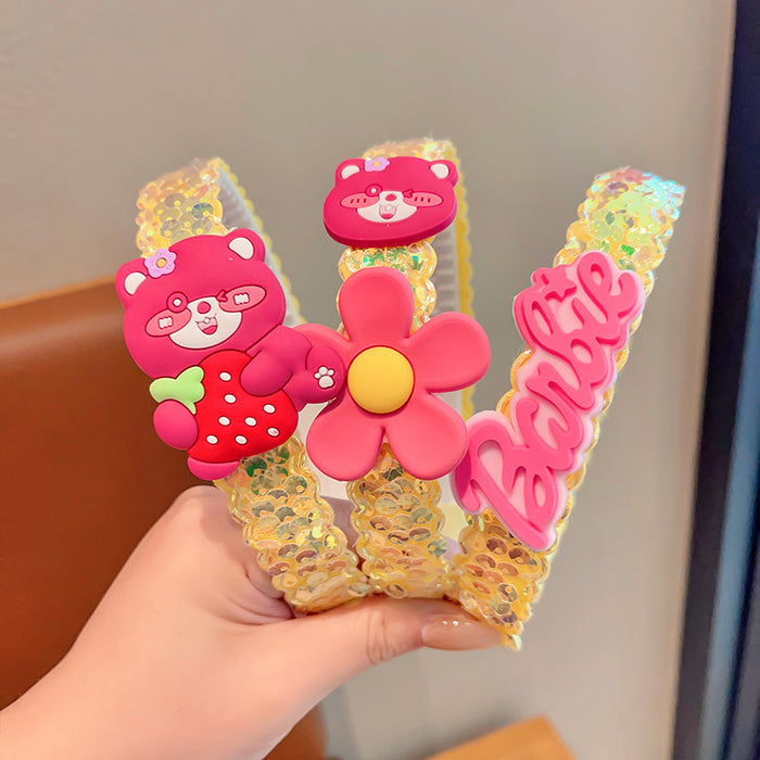 Wholesale Children' s headband girls non-slip baby hairpin headdress little girl rabbit ear bow headband