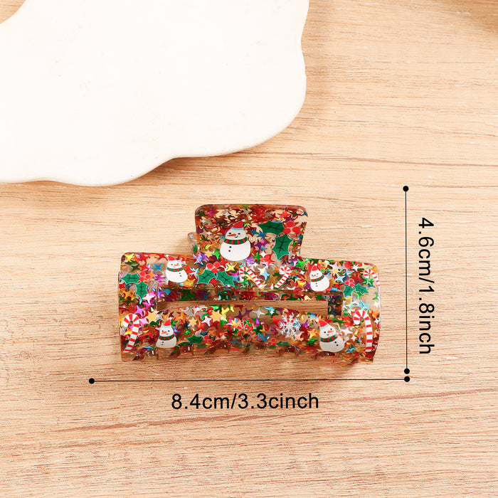 Wholesale Square Christmas themed ornament clip