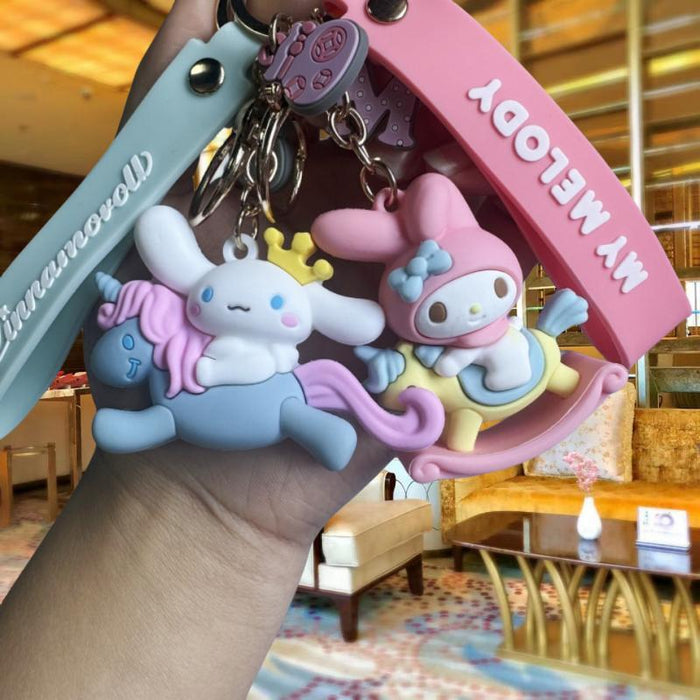 Wholesale Cartoon Doll Silicone Keychain JDC-KC-MingT272