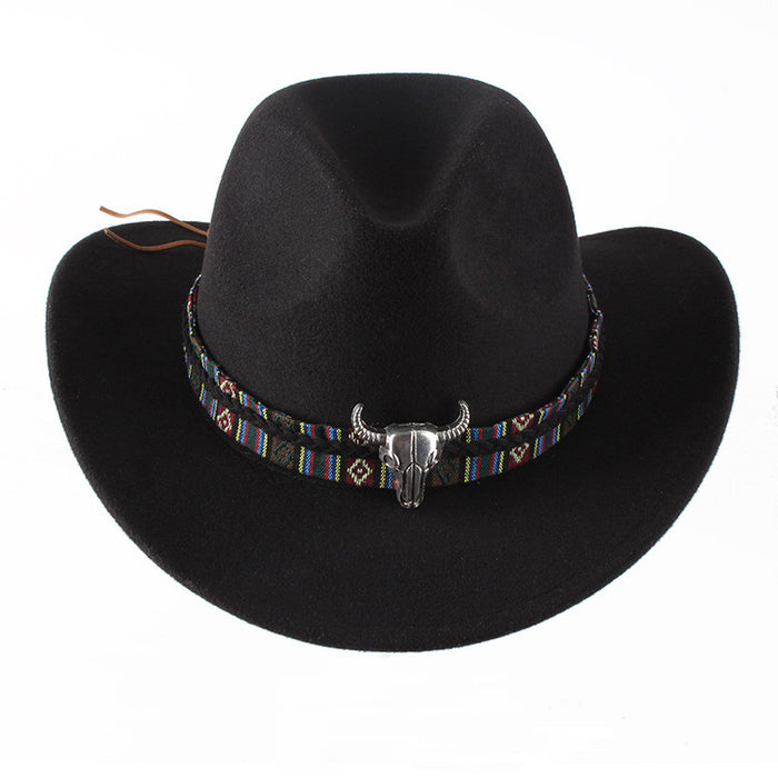 Wholesale Woolen Cowboy Hats for Men and Women Couples JDC-FH-DG017