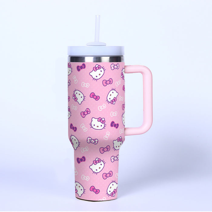 Wholesale Pink 40oz Water Cup Stainless Steel Thermal Insulation Car ice bullies cup