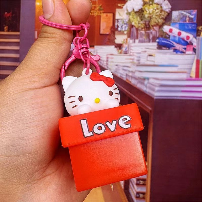 Wholesale Cartoon glowing doll keychain cute backpack car pendant