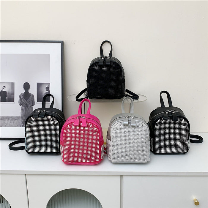 Wholesale Street Trend Shell Shape Rhinestone PU Handbag Women' s Gift Fashion Accessory